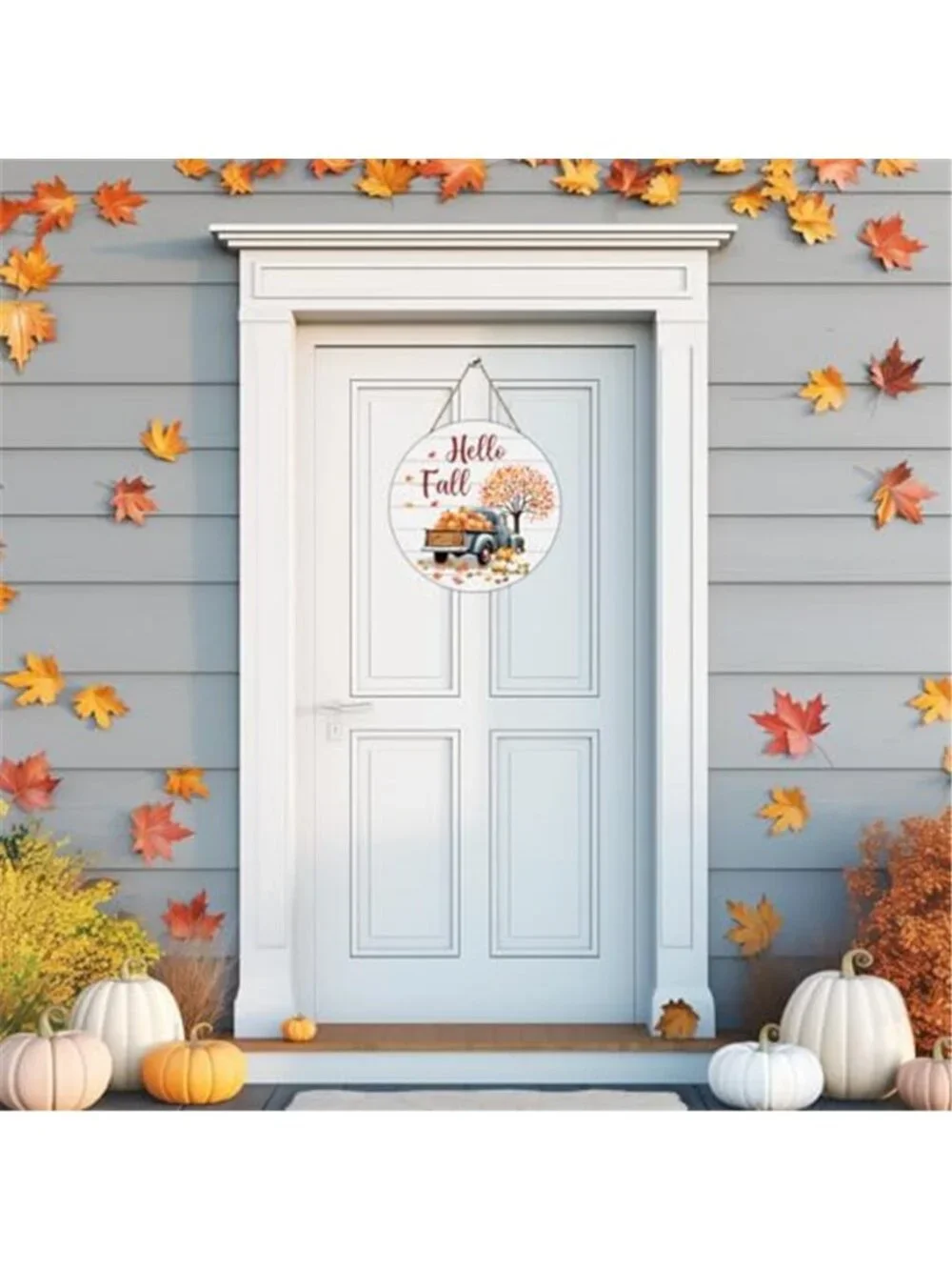 Fall Decorations for Home Fall Door Decor Hello Fall Wall Decor